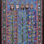 Ourya | Acrylic and Embroidery | 120x90 cm| 2022